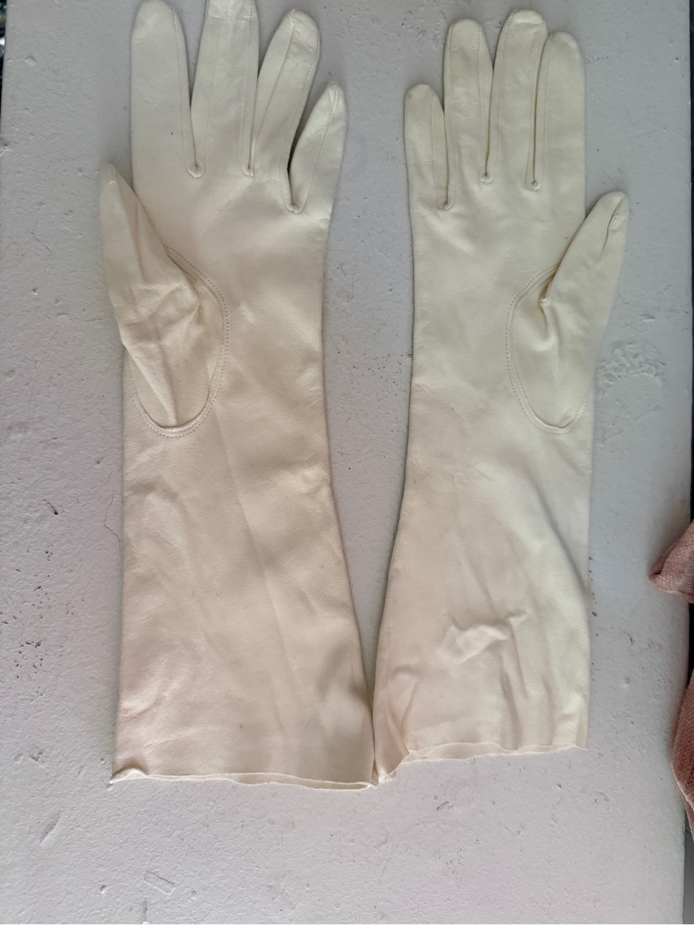 Vintage Fownes Doeskin Leather Long Evening Gloves 7½